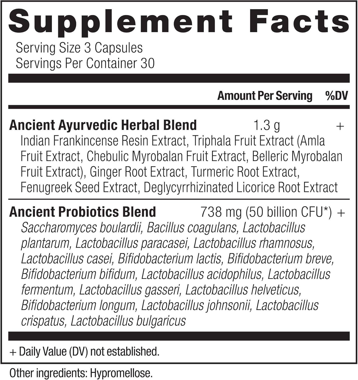 Superfoods Blend Probiotics with Ginger & Fenugreek for Digestive Support - 90ct, 50 Billion CFUs/serving, Reduces Diarrhea, Constipation, Gas, Bloating