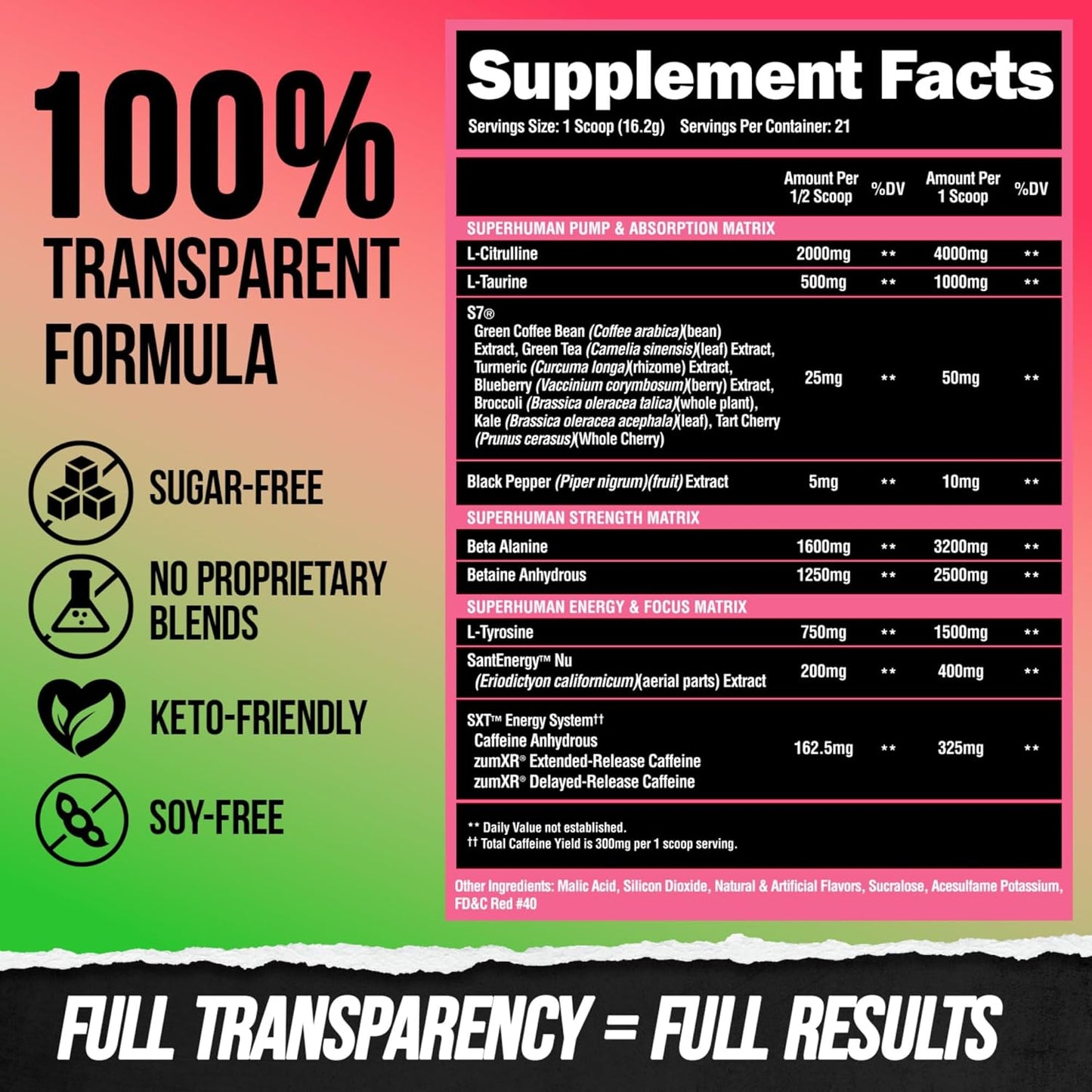 Superhuman Pre & Post Workout Bundle for Sustained Energy, Focus, Muscle Growth & Volume - Muscle Melon & Gainy Smith Apple