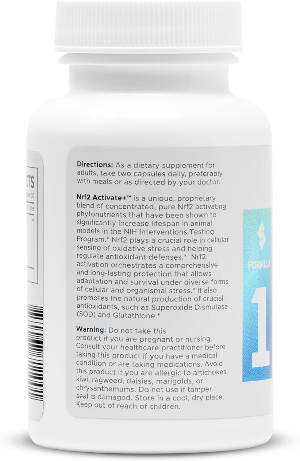 Superior Formulas Longevity Daily Nrf2 Activator Antioxidant Supplement - 60 Capsules, Non-GMO for Healthy Cell Support & Aging