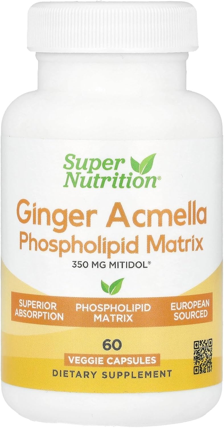SuperNutrition Super Nutrition Ginger Acmella Phospholipid Matrix, 60 Veggie Capsules