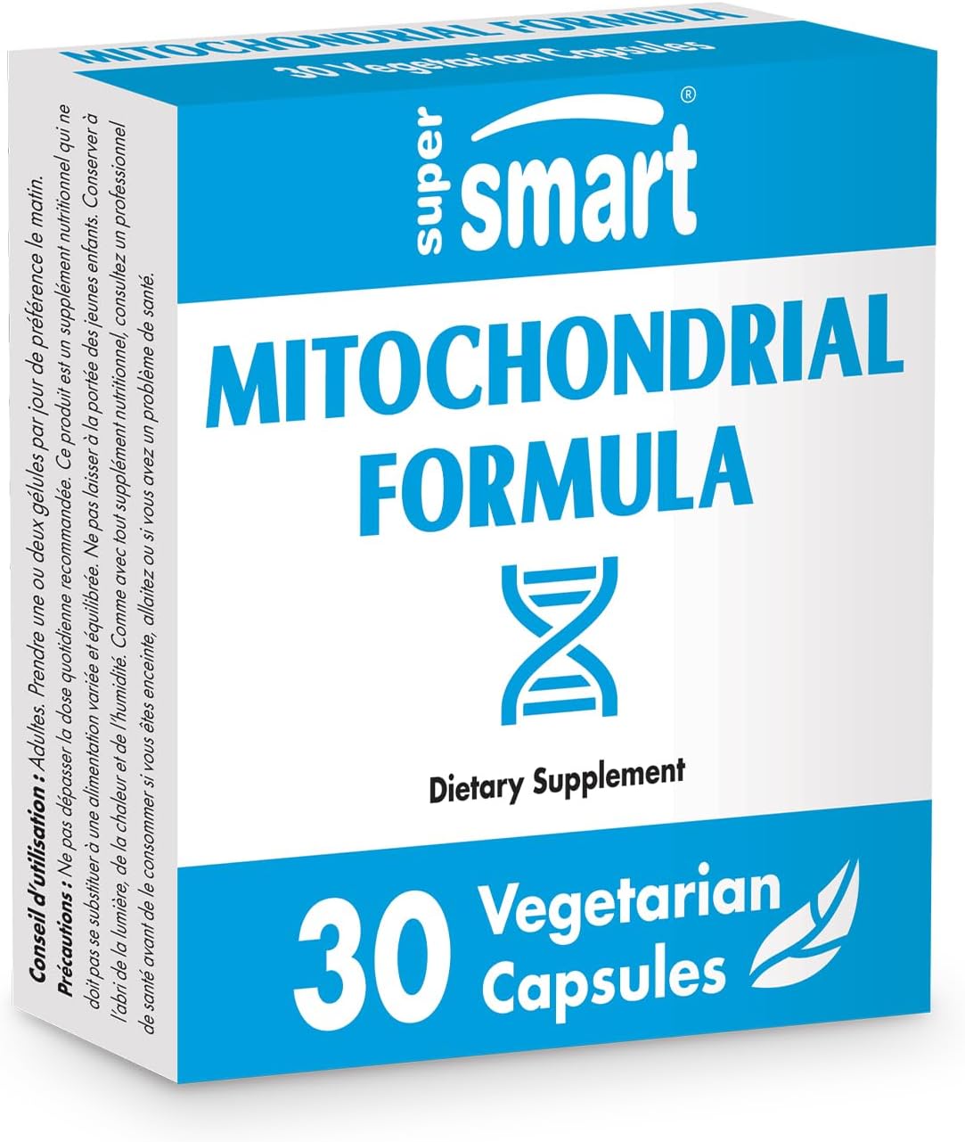 Supersmart Mitochondrial Formula with PQQ | Anti-Aging & Cell Rejuvenation | Non-GMO & Gluten Free | 30 Vegetarian Capsules
