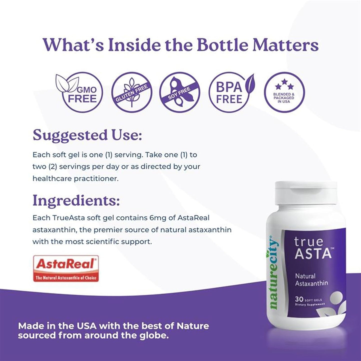 Support Bundle| Eye Health Formula & Astaxanthin Supplement, 30 Capsules- Natural Vision Support