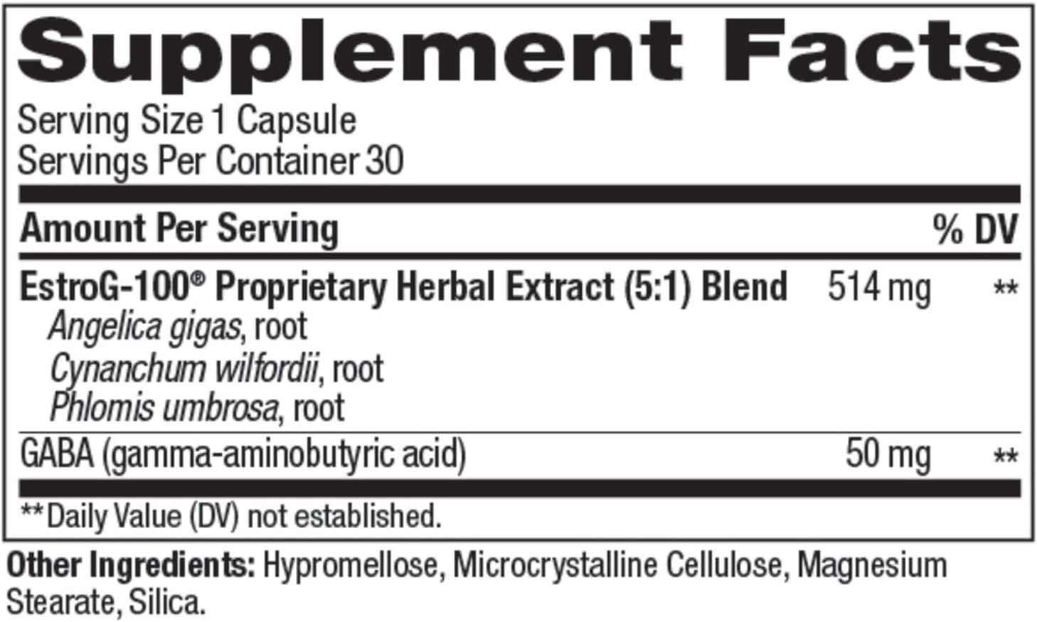 Support Menopausal Symptoms with OLLY Mellow Menopause Supplements - Estro-G100, GABA, Vegan Capsules - 30 Count