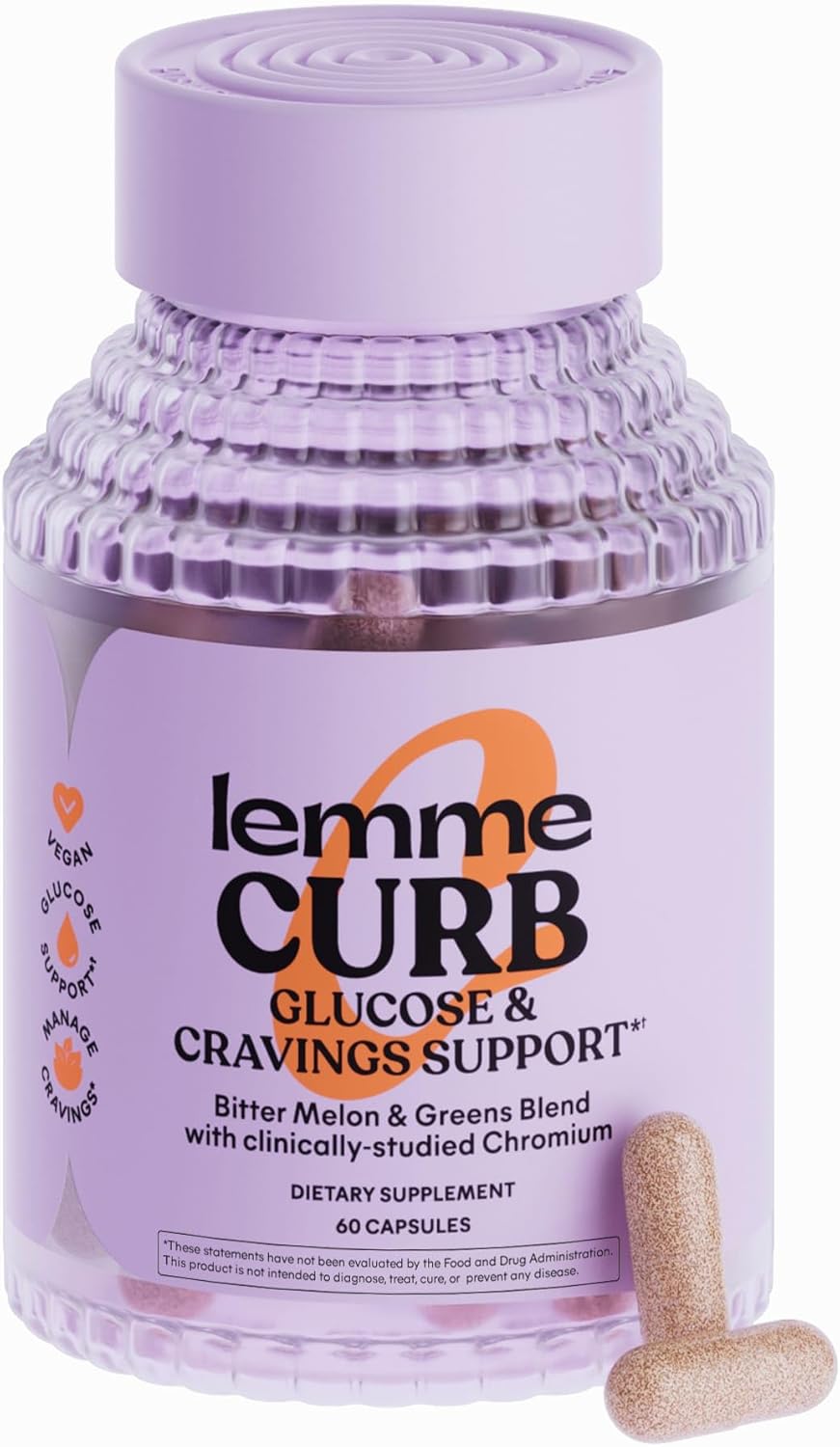 Support Weight Management with Clinically Studied Chromium Picolinate, Bitter Melon, Ceylon Cinnamon & Greens Blend - Drug-Free and Vegan Formula for Curbing Cravings and Improving Carb Metabolism
