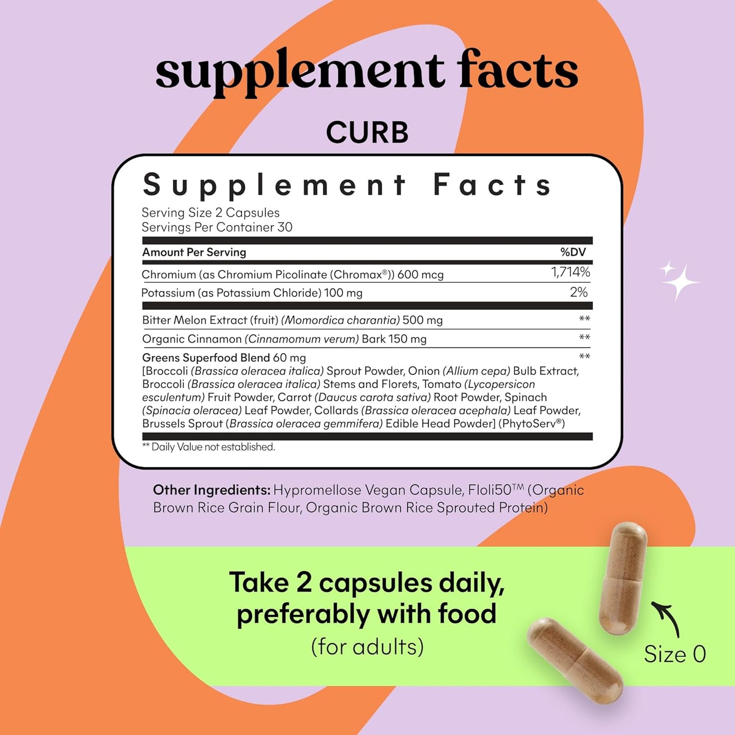 Support Weight Management with Clinically Studied Chromium Picolinate, Bitter Melon, Ceylon Cinnamon & Greens Blend - Drug-Free and Vegan Formula for Curbing Cravings and Improving Carb Metabolism