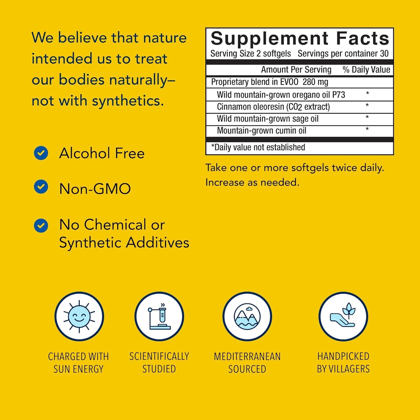 Supports Immune & Respiratory Health Softgels - Pack of 3 - North American Herb & Spice OregaResp P73 - Oreganol P73 Oregano Oil - Non-GMO - 90 Servings