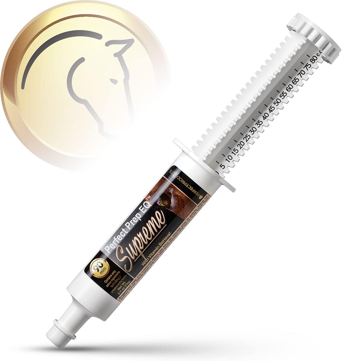 Supreme Horse Calming Paste for Shows, Fast-Acting & Long-Lasting, Safe & Effective, 80cc