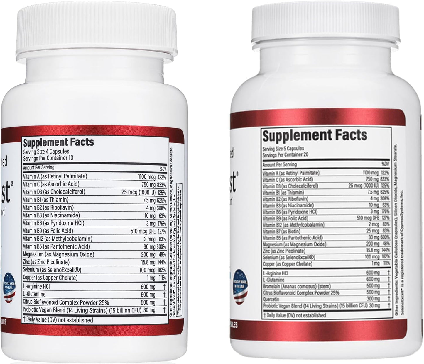 Surgery & Injury Recovery Supplement with Vitamins, Bromelain, Quercetin & Probiotics - Heal Fast Complete for Wound and Scar Treatment