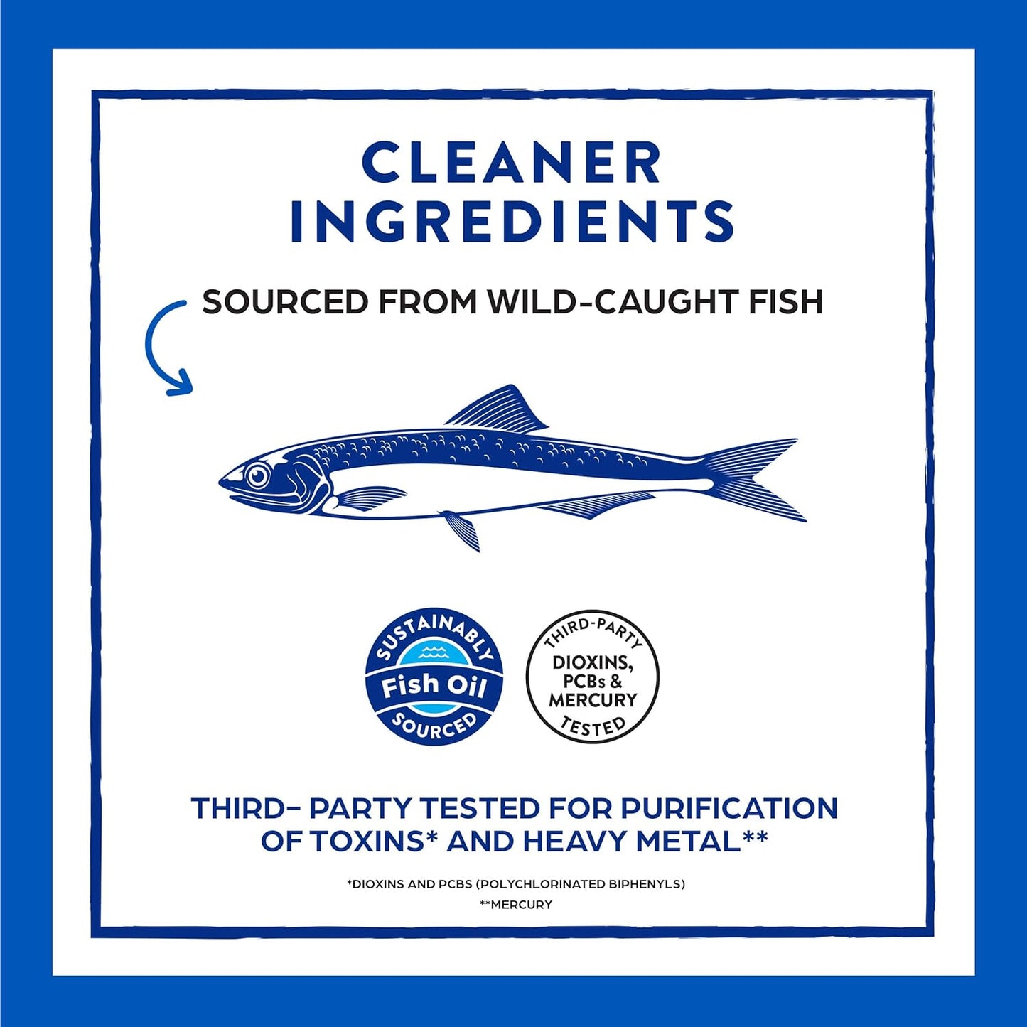 Sustainably Sourced Orgain Fish Oil Omega 3 Supplement - 1130mg EPA & DHA, Supports Joint, Eye, Brain, Heart Health - No Mercury or Toxins, 90 Softgels