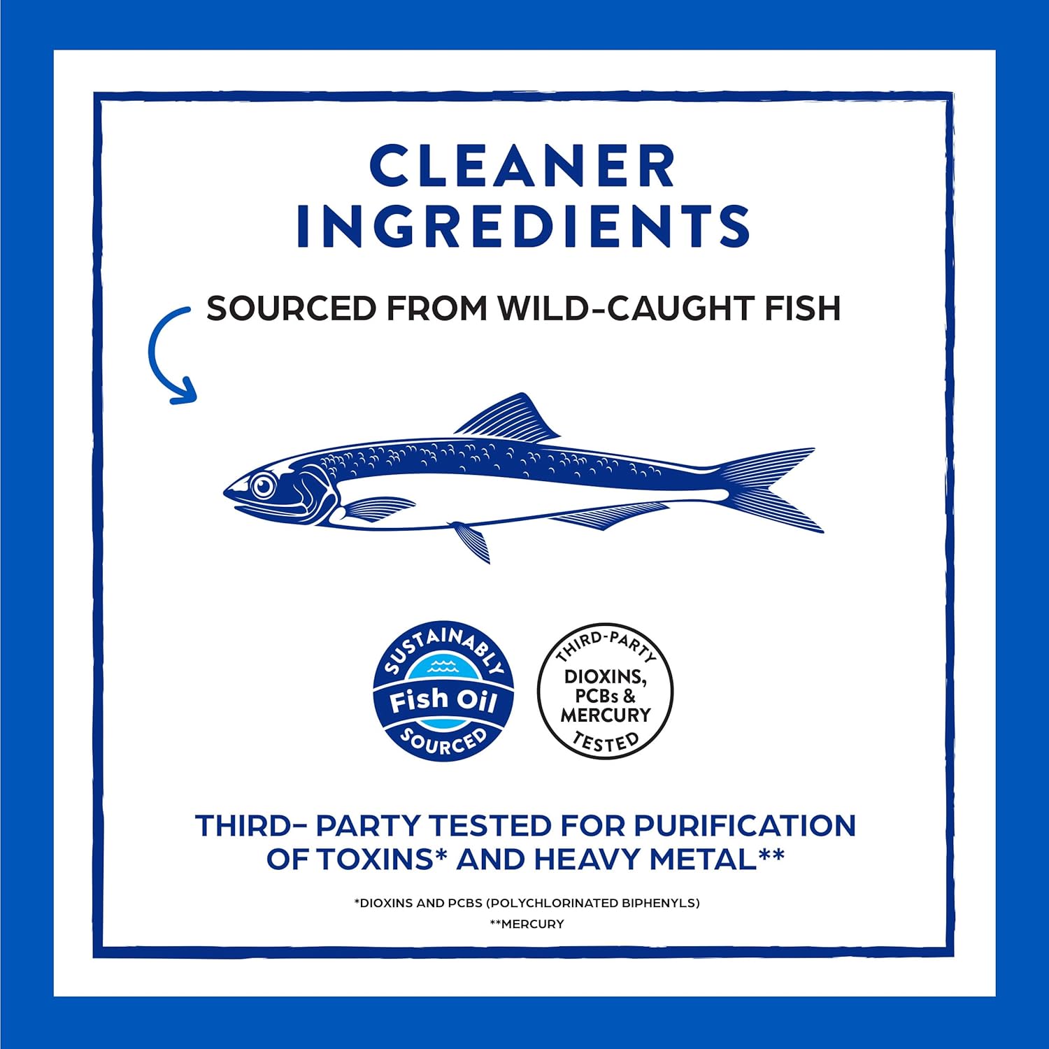 Sustainably Sourced Orgain Fish Oil Omega 3 Supplement - 1130mg EPA & DHA, Supports Joint, Eye, Brain, Heart Health - No Mercury or Toxins, 90 Softgels