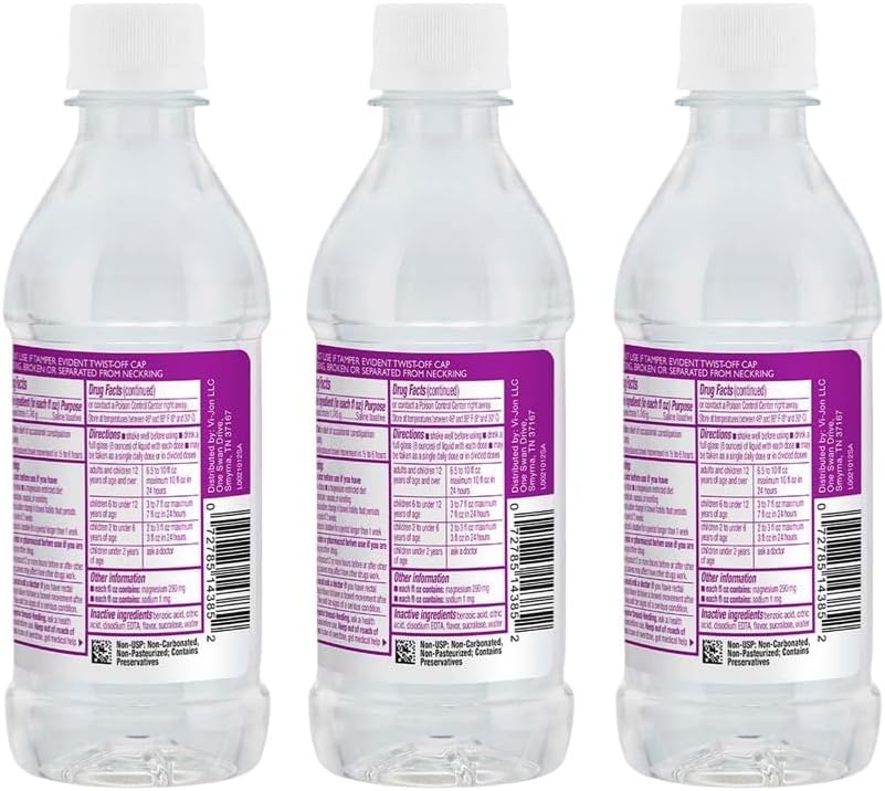 Swan Magnesium Citrate Oral Solution 10 oz (3 Pack) with Grape Flavor - Deal Dave Card Offer