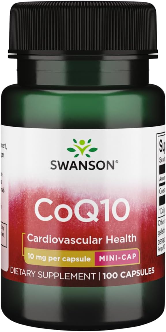 Swanson Coq10 10mg Capsules - 100 Count Bottle