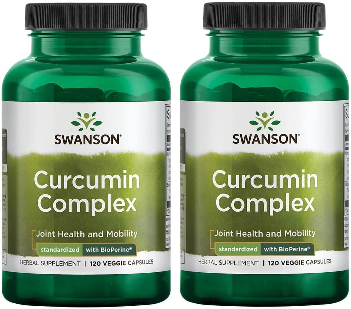 Swanson Curcumin Complex with BioPerine for Joint Health & Mobility - 240 Veggie Capsules