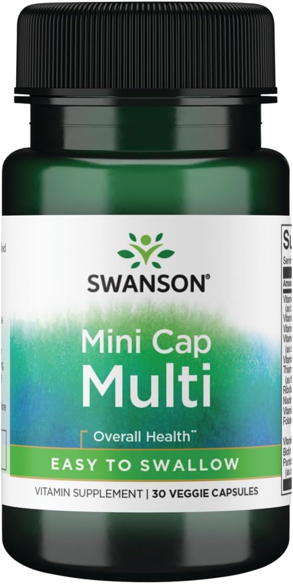 Swanson Daily Multivitamin Capsules - Mineral-Free Formula - 30 Veg Caps