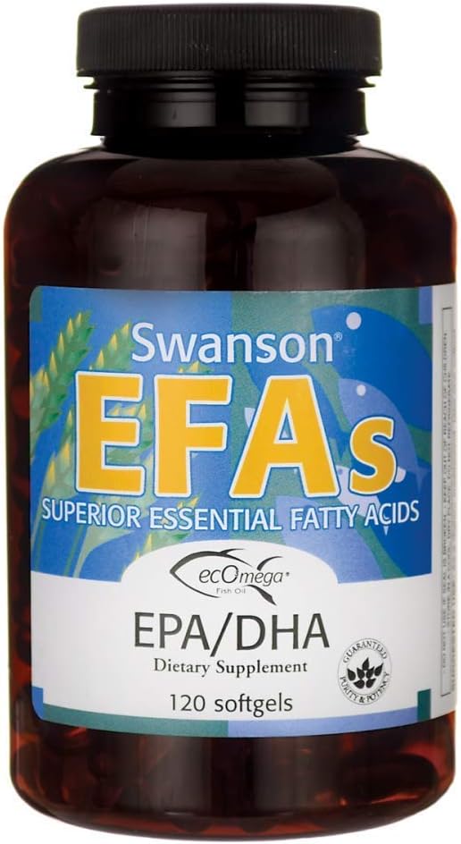 Swanson Ecomega EPA/DHA Fish Oil Softgels 180/120 mg - 120 Count