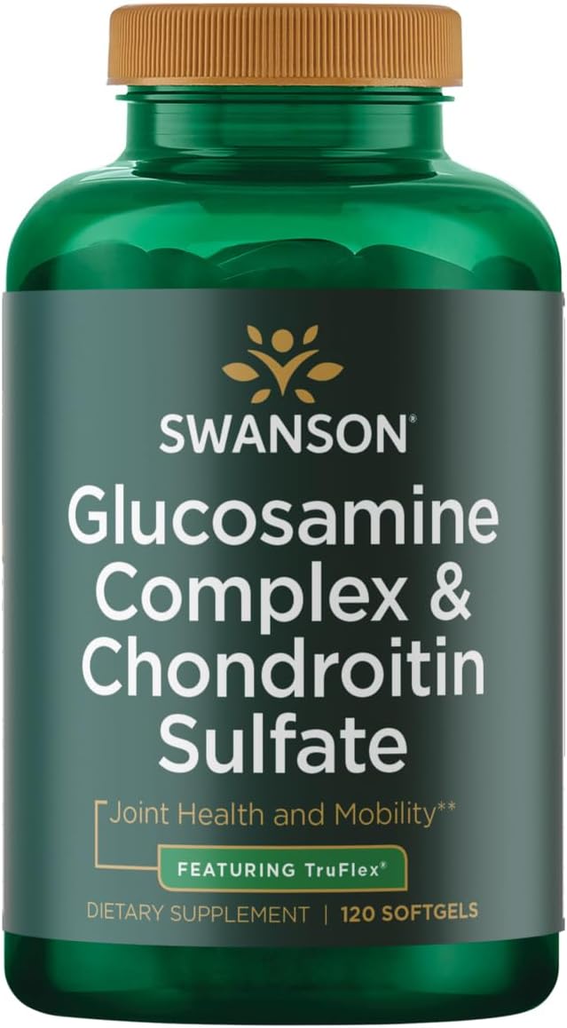 Swanson Glucosamine Complex and Chondroitin Sulfate Softgels - 120 Count, 500/400 mg