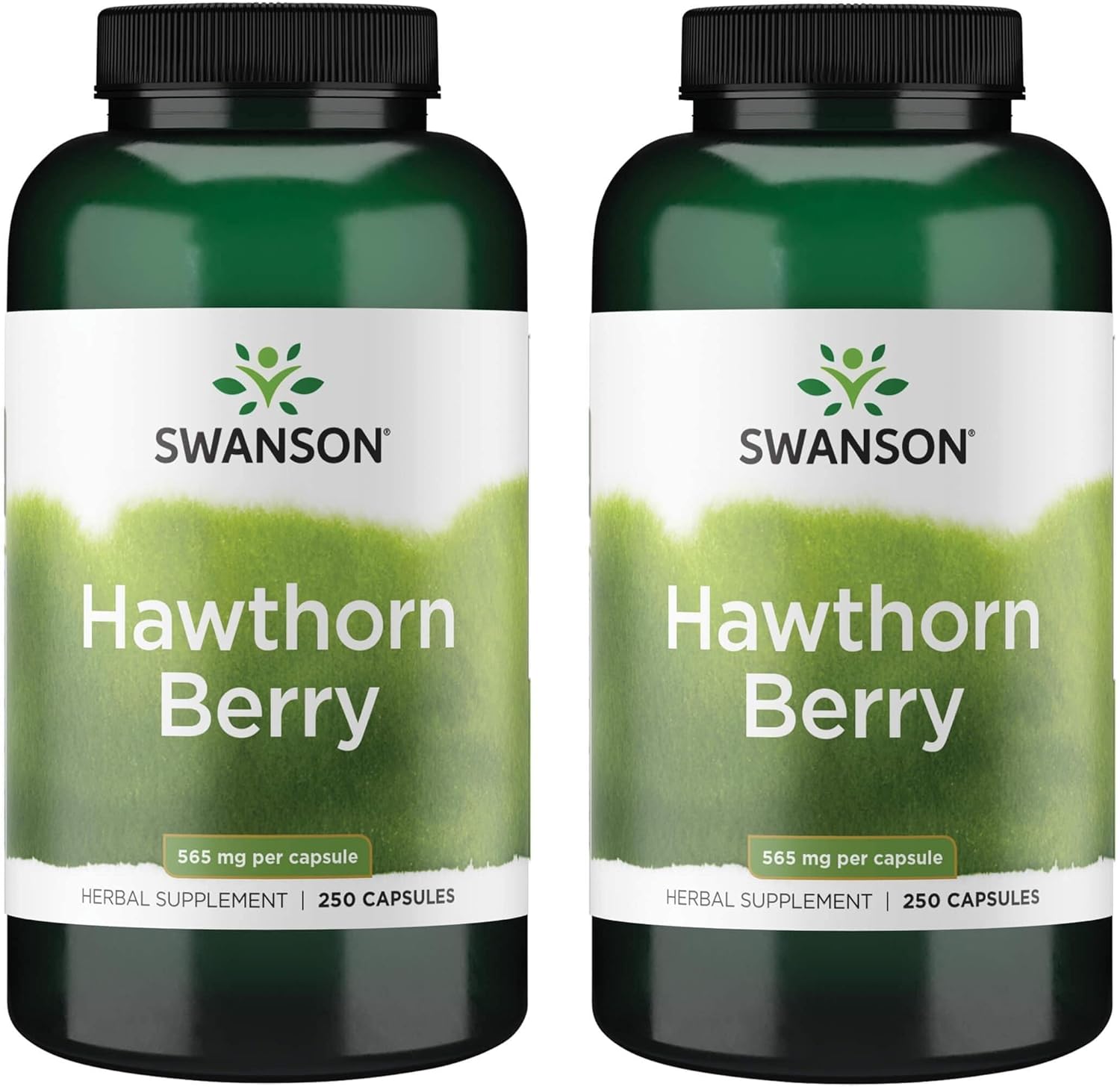 Swanson Hawthorn Berry Capsules - Antioxidant for Circulation Support (500 Capsules, 565 mg Total)