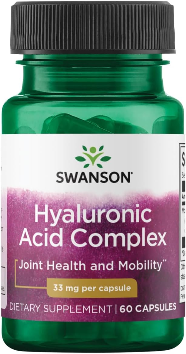Swanson Hyal-Joint Hyaluronic Acid Complex Capsules - 33mg, 60 Count Bottle