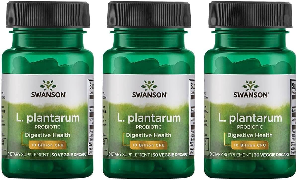 Swanson L. Plantarum Digestive Supplement for Gastrointestinal Balance & Regularity - Natural Formula for Bloating - 90 Veggie Capsules