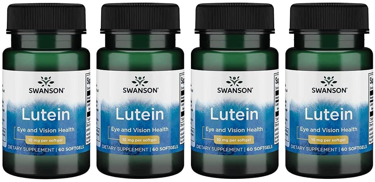 Swanson Lutein 10mg Softgels - 240 Count Pack