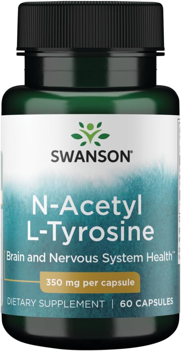 Swanson N-Acetyl L-Tyrosine Amino Acid Supplement 350mg - 60 Capsules