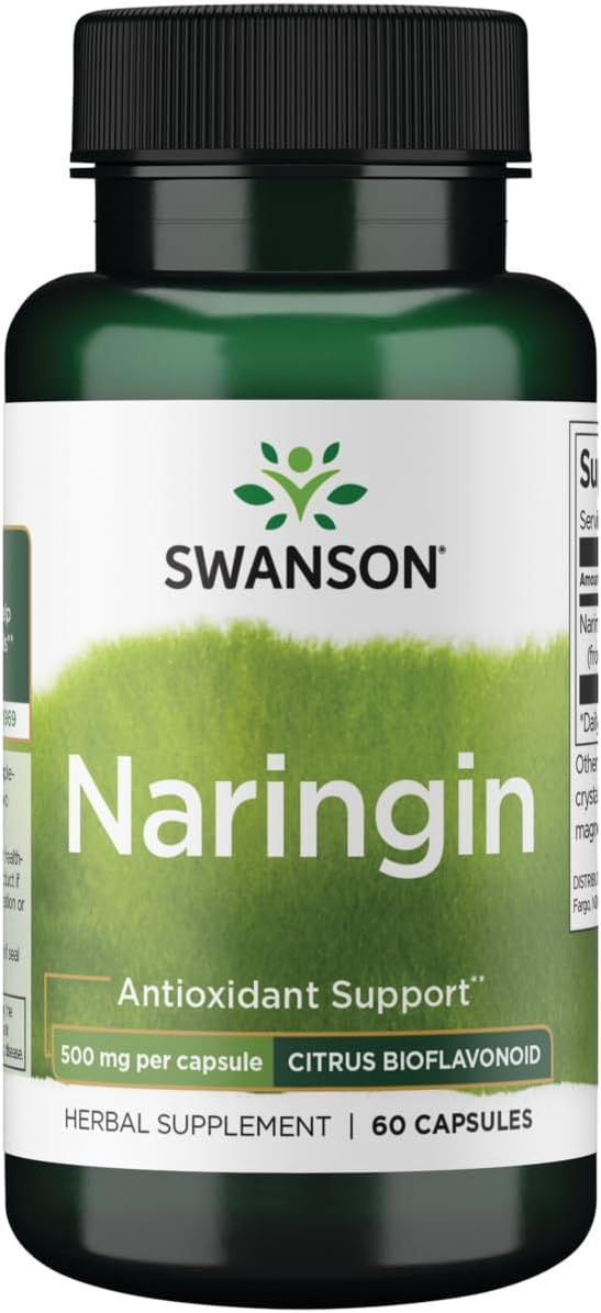 Swanson Naringin Supplement 500mg - 60 Capsules for Antioxidant Support & Immune Health