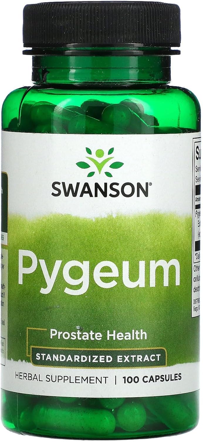 Swanson Premium Pygeum 500 mg Capsules - Pack of 100