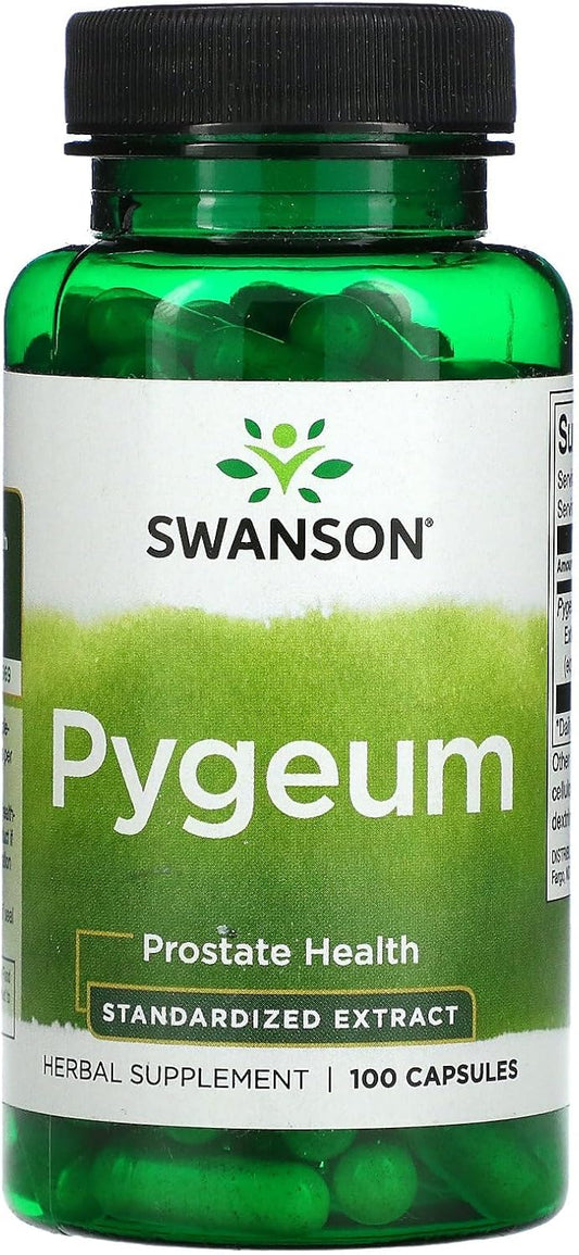 Swanson Premium Pygeum 500 mg Capsules - Pack of 100