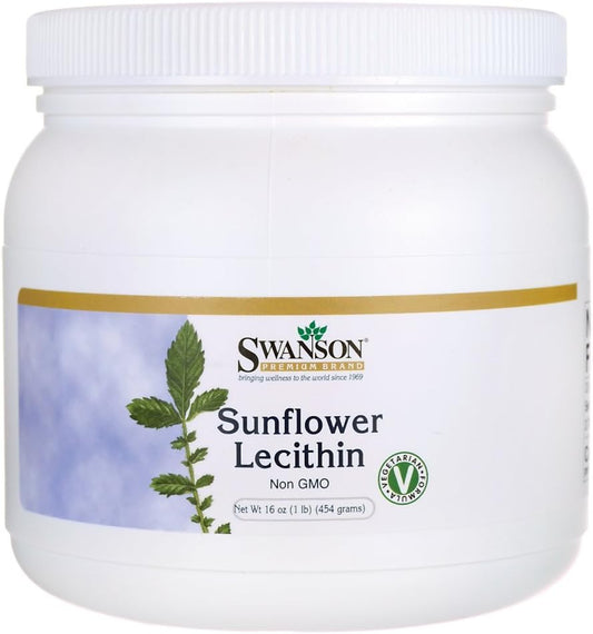 Swanson Premium Sunflower Lecithin Powder Non-GMO - 16 oz