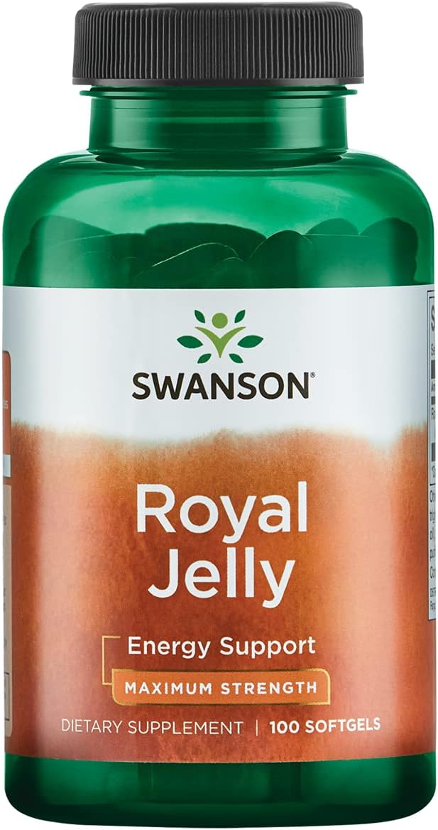 Swanson Royal Jelly Capsules 1000mg - 100 Softgels - High Potency Supplement