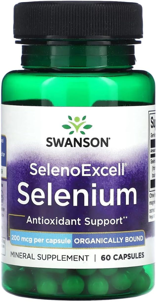 Swanson Selenoexcell Selenium 200 mcg Capsules - 60 Count
