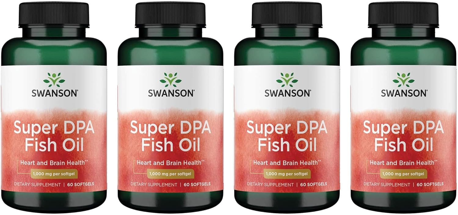 Swanson Super DPA Fish Oil 1,000 mg Softgels - 240 Count Pack