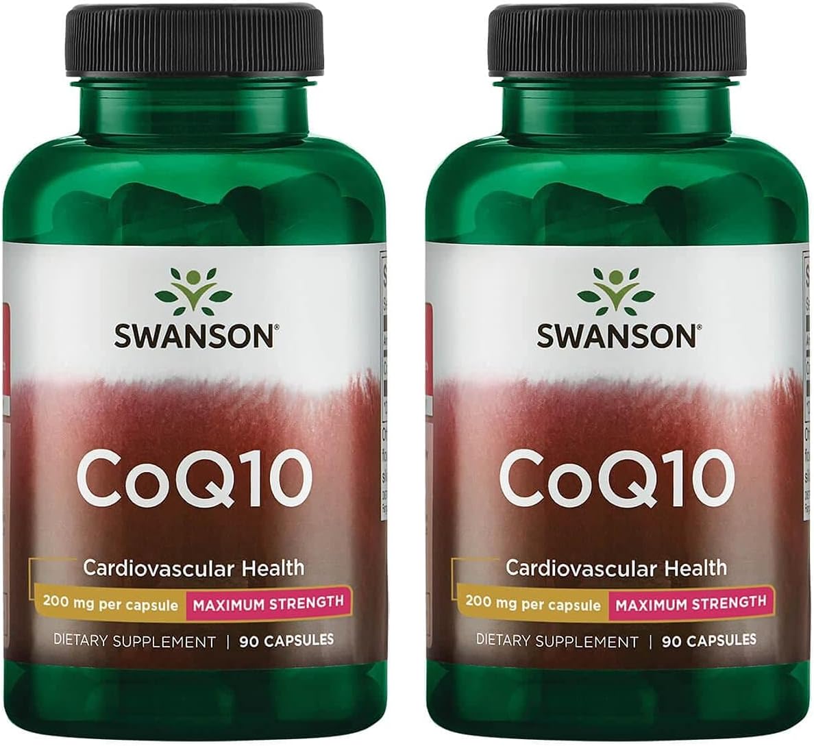 Swanson Ultra CoQ10 Supplement 200mg 90 Capsules - Cardiovascular & Brain Health Support - Antioxidant for Heart Health - 2 Pack
