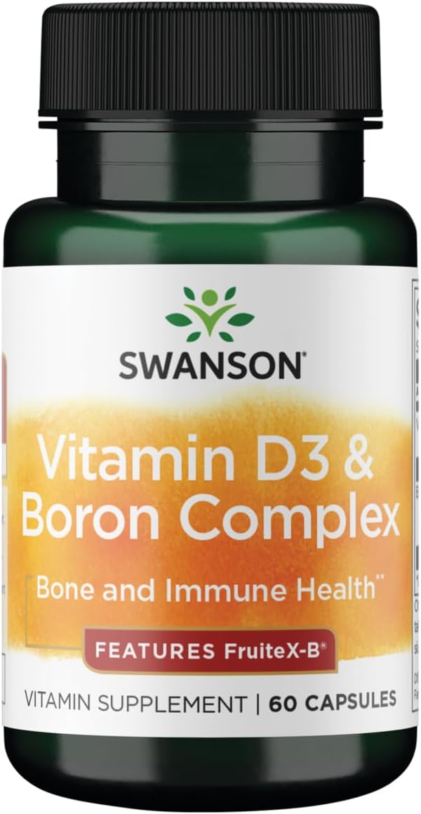 Swanson Vitamin D and Boron Supplement Capsules - 60 Count
