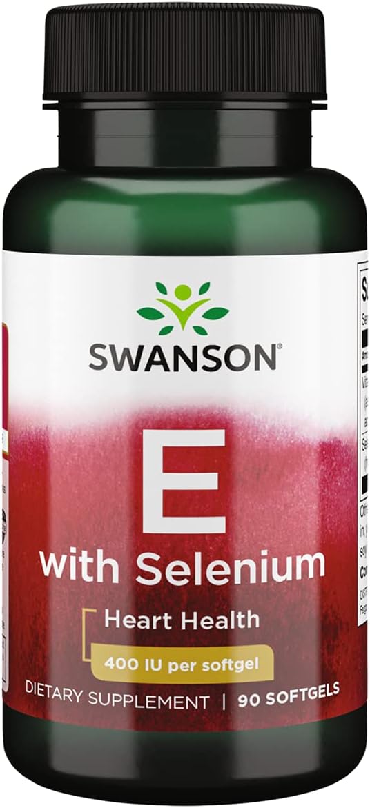 Swanson Vitamin E and Selenium Softgels - 90 Count Bottle