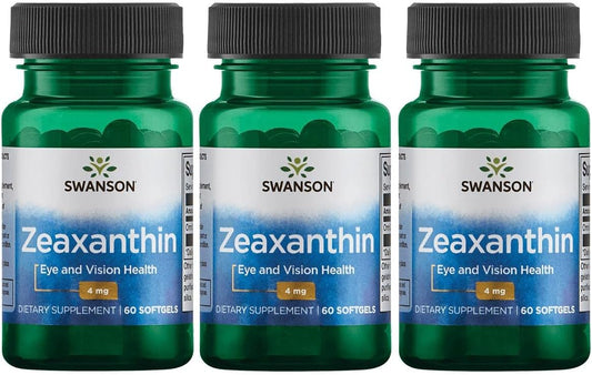 Swanson Zeaxanthin 4mg Softgels - Pack of 180