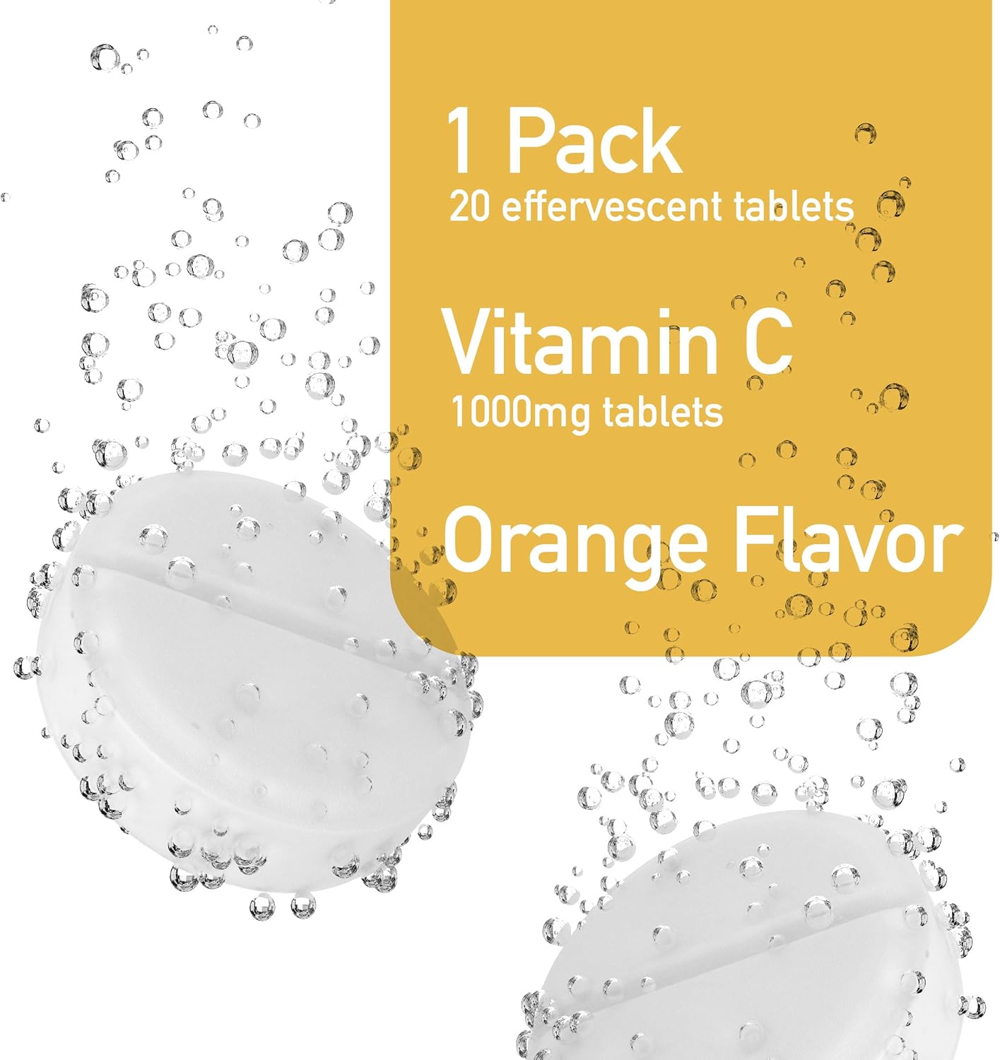 Swiss Imports Vitamin C 1000mg Effervescent Dietary Supplement - 20 Tablets