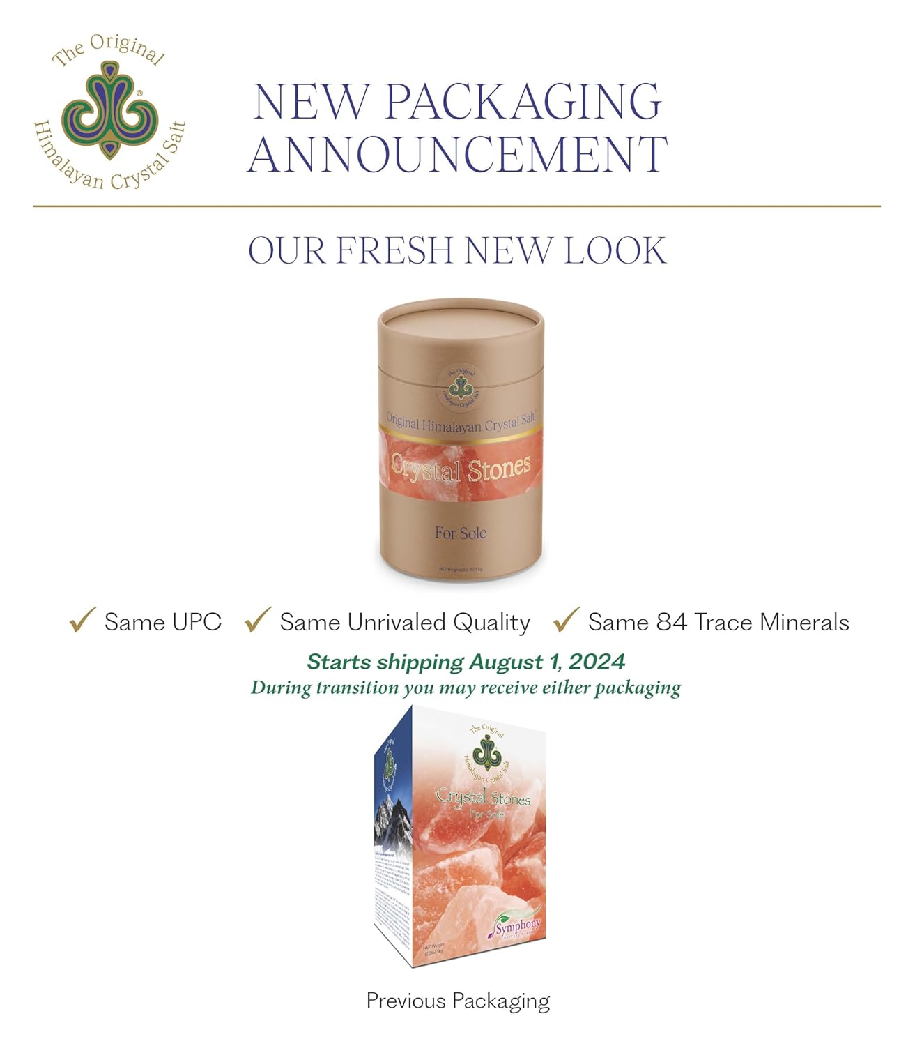 Symphony Natural Health Himalayan Crystal Salt Stones for Sole - Boost Hydration, Energy, and Cellular Communication with 84 Trace Minerals - 3 Pack