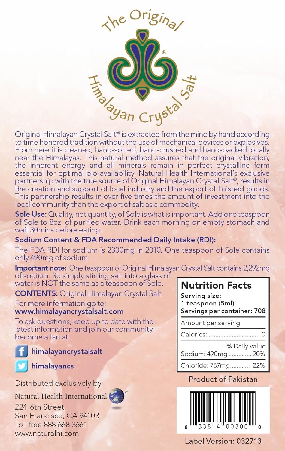 Symphony Natural Health Himalayan Crystal Salt Stones for Sole - Boost Hydration, Energy, and Cellular Communication with 84 Trace Minerals - 3 Pack