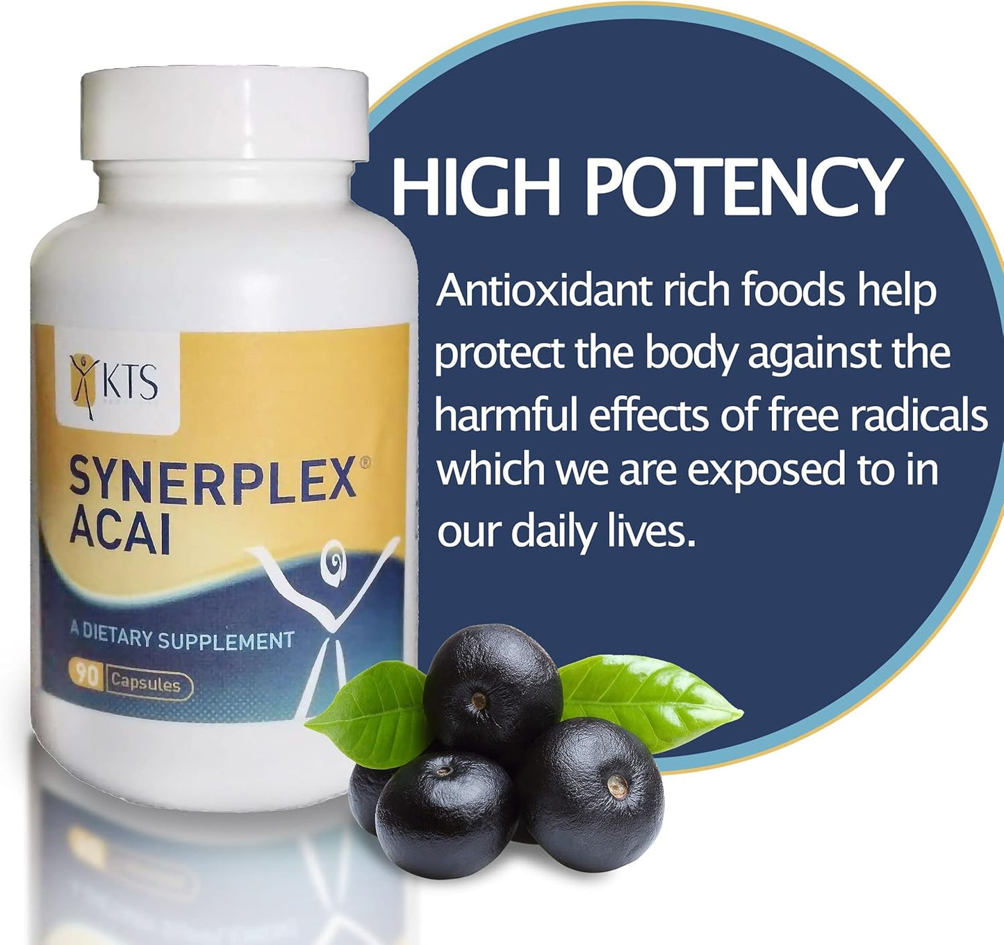 Synerplex® Açaí Capsules: Natural Antioxidant Rich Superfood for Brain, Heart, and Reproductive Health