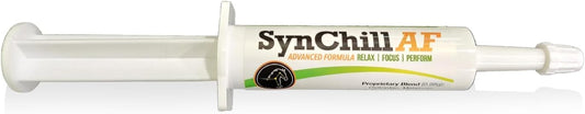 SynNutra Equine SynChill AF Calming Gel - Single Serving with L-Theanine for Nervous Horses - Advanced Formula for Confidence & Disposition - 100% Natural Supplement