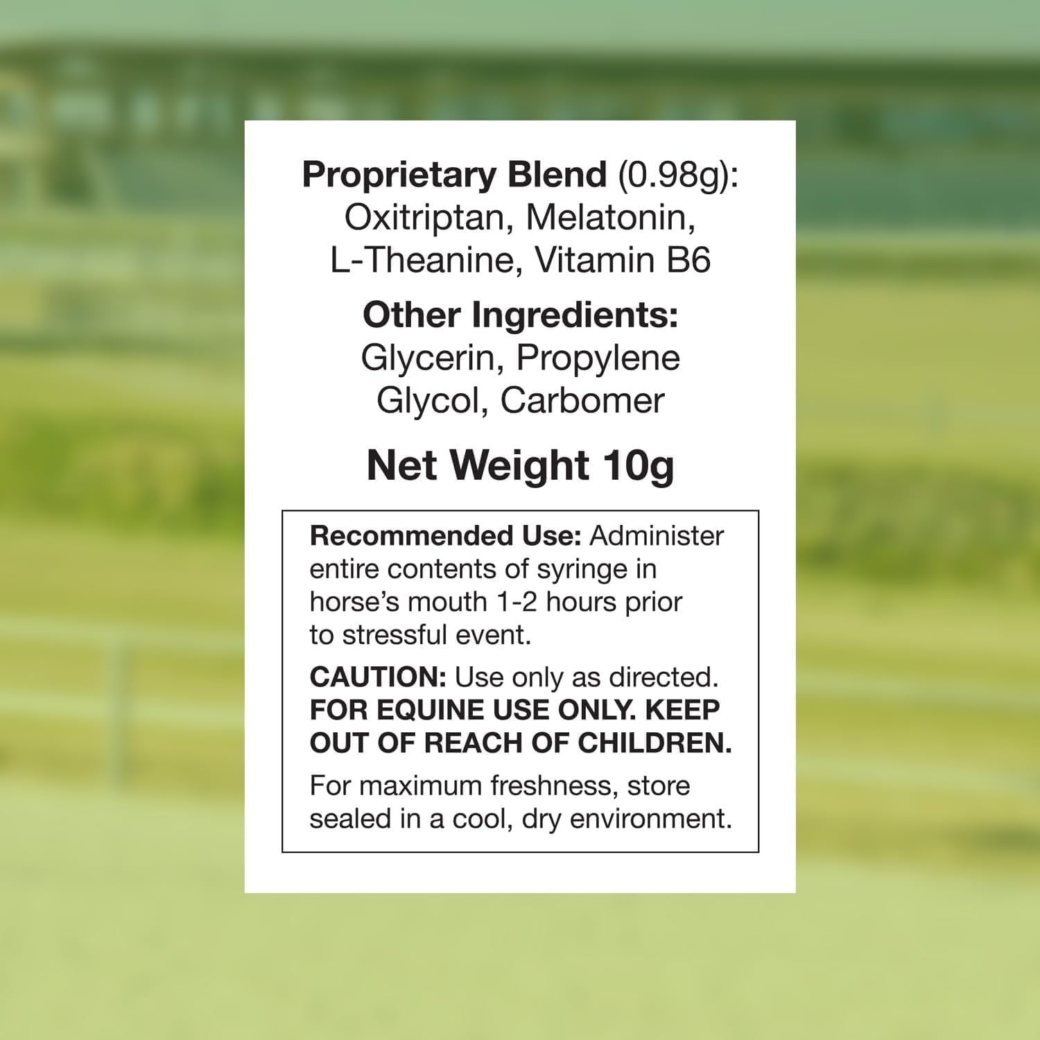 SynNutra Equine SynChill AF Calming Gel - Single Serving Pack for Nervous Horses - Advanced Formula with L-Theanine - Natural Confidence Support - 25 Pack