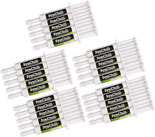 SynNutra Equine SynChill Oral Horse Calming Gel - 100% Natural Supplement for Focus & Performance - Lab Proven Results - Olympic Professional & Veterinarian Approved - Made in USA - 25-Pack