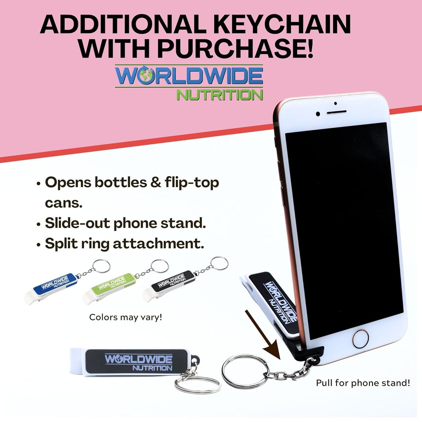 Syntrax Bundle: Matrix Protein Powder 2.0 - Strawberry Cream Flavor, 2lbs with Sustained-Release Casein and Whey Protein - Includes Worldwide Nutrition Keychain