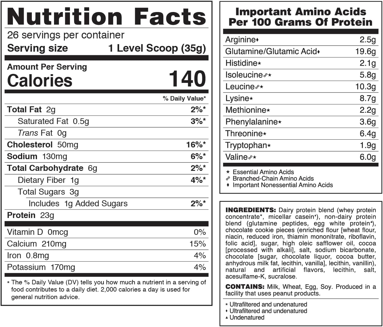 Syntrax Matrix2.0 Cookies & Cream Protein Powder - 2lb Jar for Muscle Recovery & Growth