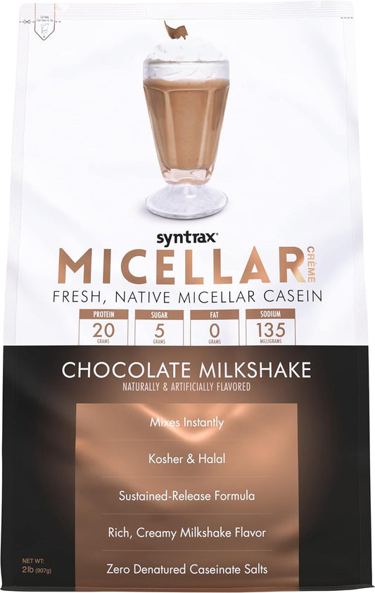 Syntrax Nutrition Micellar Creme Chocolate Milkshake 2lb - Fresh Native Micellar Casein