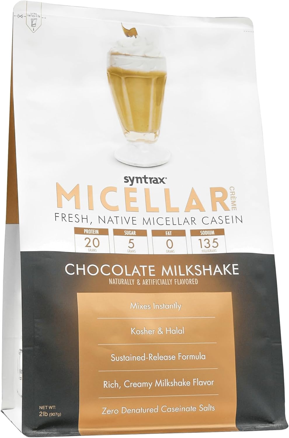 Syntrax Nutrition Micellar Creme Chocolate Milkshake 2lb - Fresh Native Micellar Casein