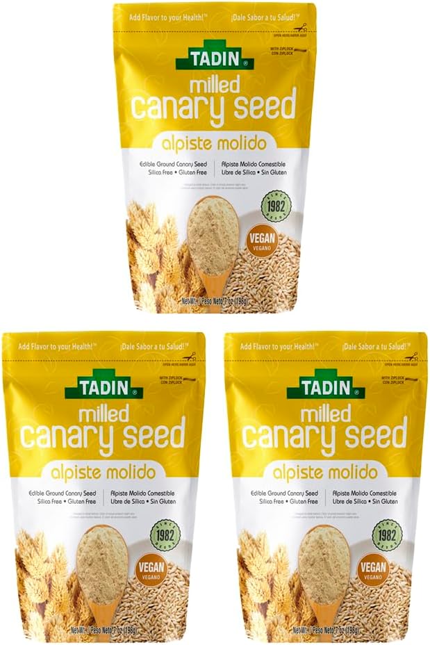 Tadin Ground Canary Seed Natural Dietary Supplement for Humans (3 Pack)