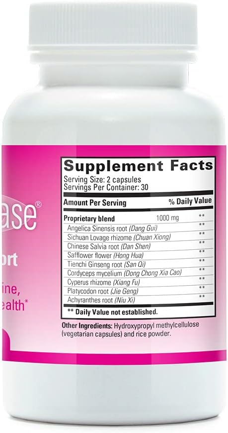 Tango FemmePhase Menopause Support Formula - Natural Herbal Supplement for Hot Flashes, Cramps, Fatigue, Night Sweats, Mood Changes - 60 Capsules