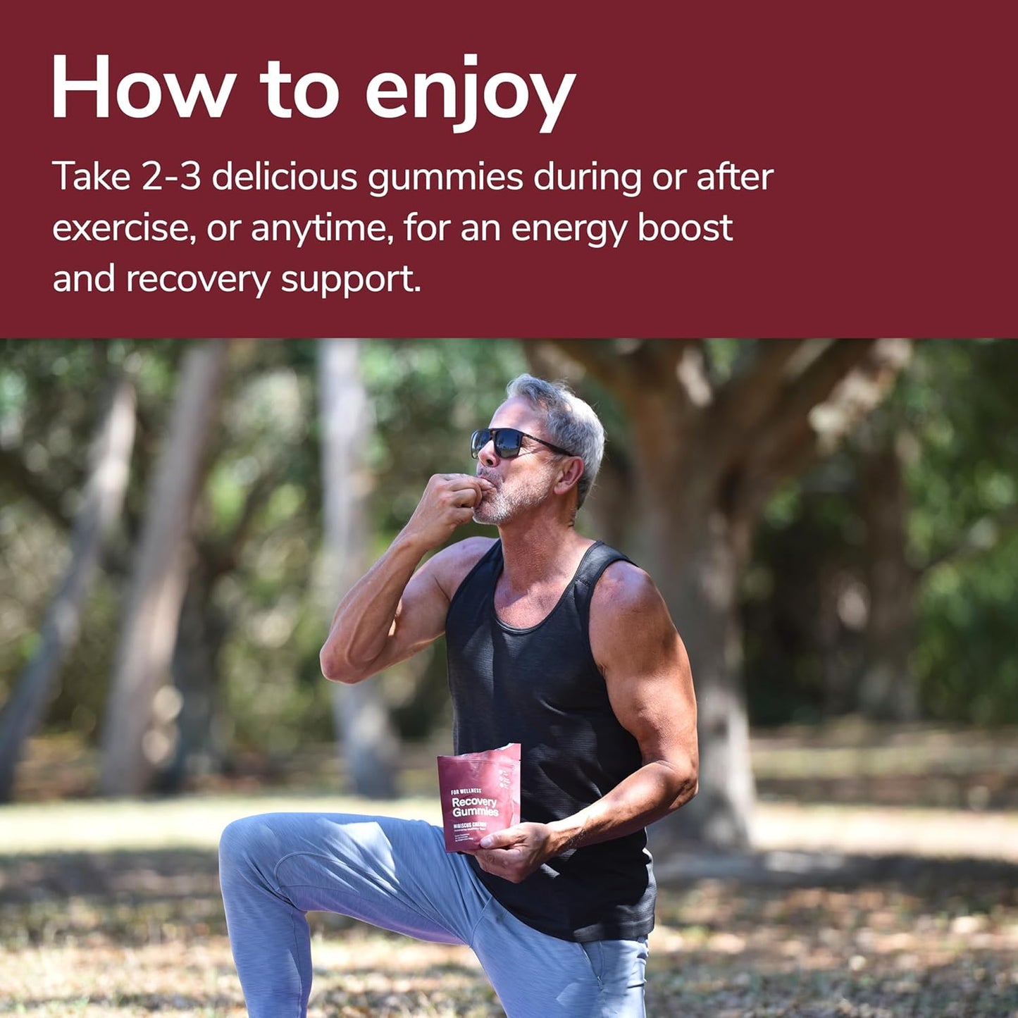 Tart Cherry Hibiscus Gummies for Muscle Recovery with Antioxidants & Electrolytes - Vegan and Non-GMO Formula Boosts Energy and Fights Inflammation